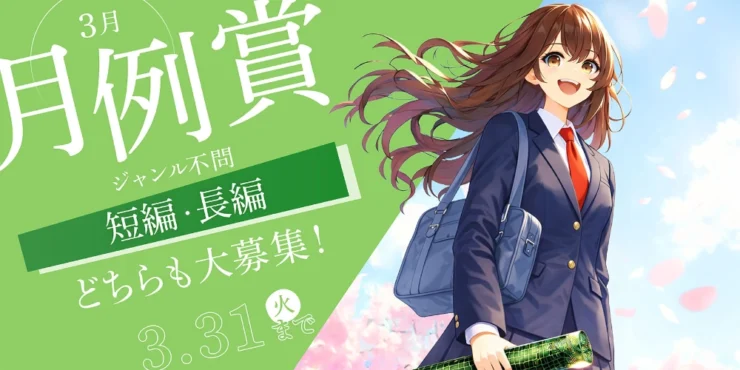 無料の小説投稿サイト「Caita」│3月の月例賞［優秀賞 賞金5万円］