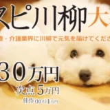 ※募集終了【医療関係者限定公募】株式会社名優│医療・介護業界に川柳で元気を届けよう 第二回 ホスピ川柳大募集！［賞金 30万円］