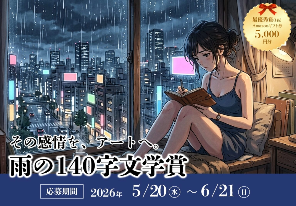 株式会社コンビーズ│140字雨の文学賞［最優秀作品 Amazonギフト券5,000円分］