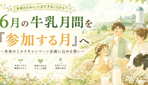 牛乳月間2026 未来のミルク画像投稿コンテスト［最優秀賞ほか各賞を予定］