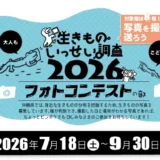 沖縄⽣きものいっせい調査2026 フォトコンテストの部［優秀賞 ギフト券1万円分］