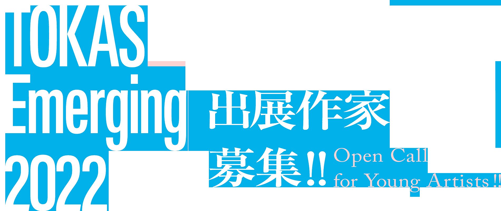 ※募集終了【年齢限定公募】TOKAS-Emerging 2022 出展作家募集［制作支援金ほか個展開催に向けたサポート］