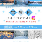 【募集終了】イカリ消毒株式会社│未来に残したい雪景色フォトコンテスト［大賞 ドローンDJI TELLO BOOSTCOMBO］
