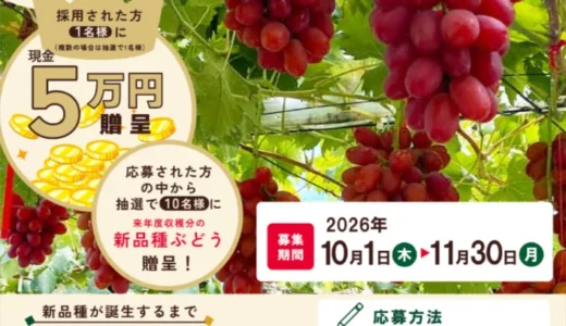 福井県育成新品種「福井GR1号」の名称を募集します！！［入選者 賞金5万円］